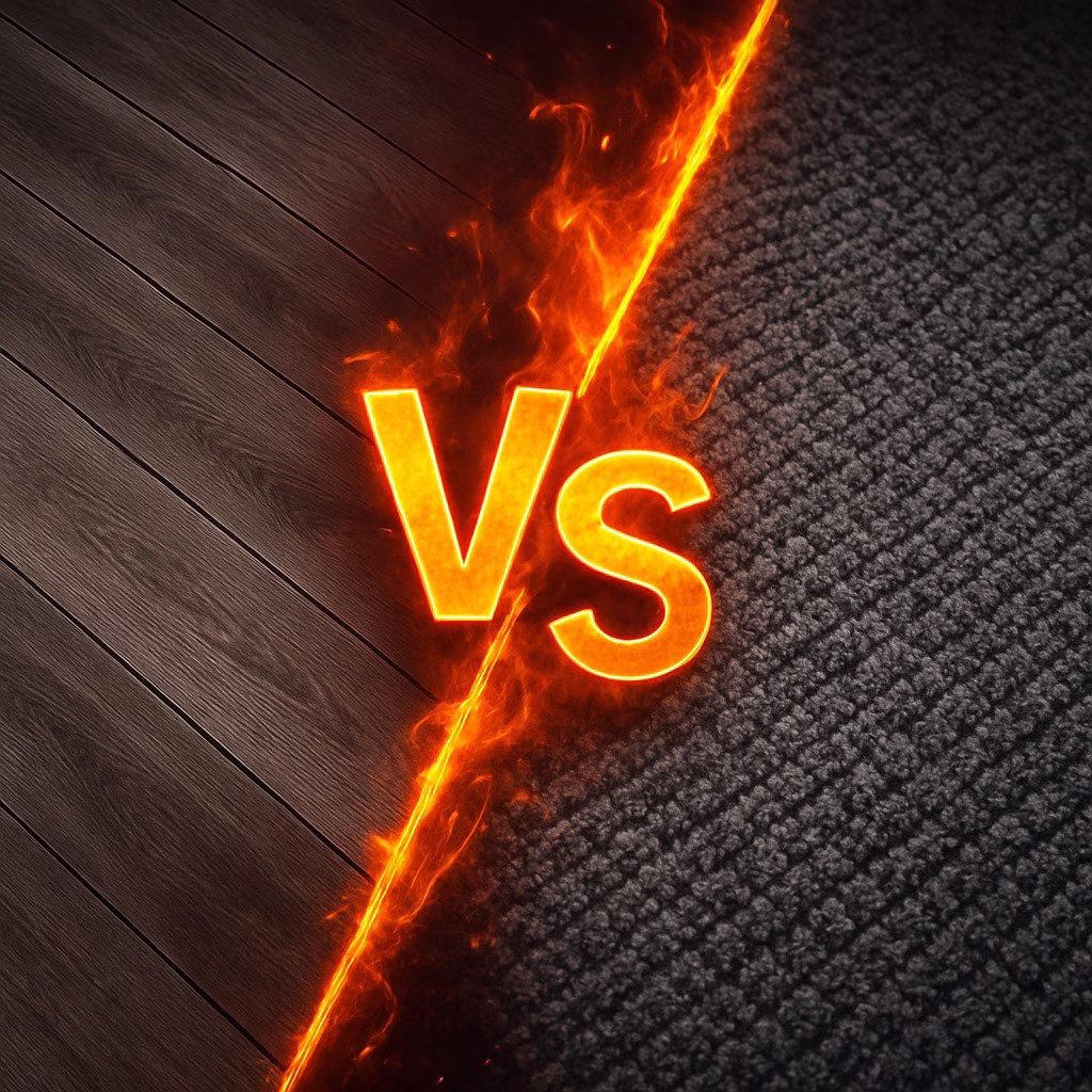 กระเบื้องยาง vs พรมปูพื้น เลือกแบบไหนดี? เปรียบเทียบข้อดี-ข้อเสีย